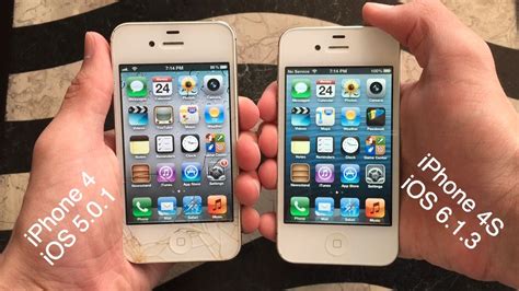 Iphone 4 Ios 5 Vs Iphone 4s Ios 6 Youtube