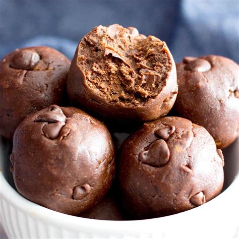 Gluten Free No Bake Brownie Bites V Gf A One Bowl Recipe For Fudgy