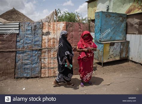 Download This Stock Image Women Pose On A Thoroughfare In Shagarab