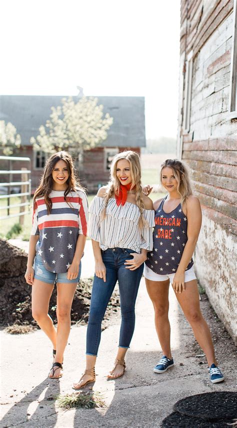 Patriotic Americana Outfit Online Clothing Boutiques Summer Outfit