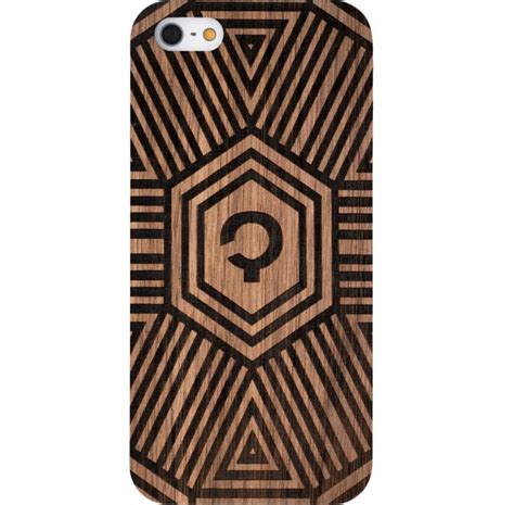 Wooden Case Iphone 5 5s Walnut Geometrical Plantwear