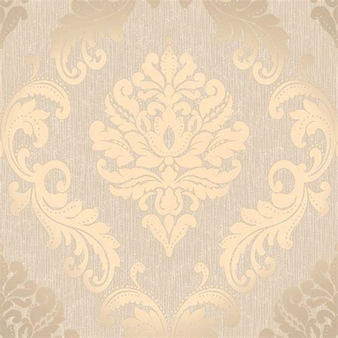 Henderson Interiors Chelsea Glitter Damask Taupe Silver Hd Phone
