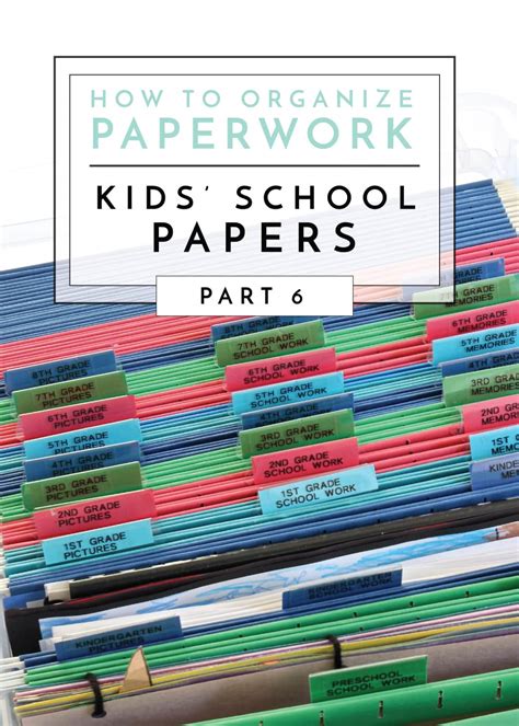 How To Organize Paperwork Part 6 Ideas For Storing Kids School Papers
