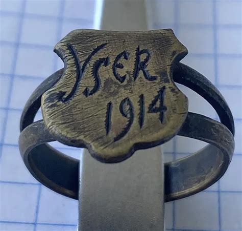 Ww1 Trench Art Ring Yser 1914 4000 Picclick