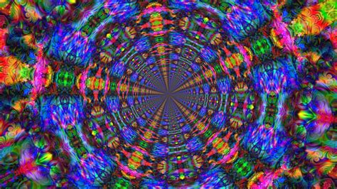 The Psychedelic Tunnel Part 2 4k Ultrahd Psychedelia Fractals