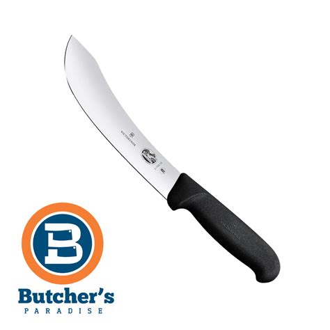 Butchers 6 Victorinox Black Skinning Knife Swiss Made Butchers