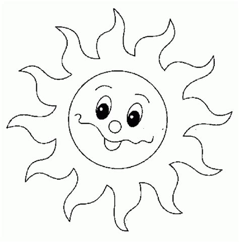 Dibujos De El Sol Para Colorear Descargar E Imprimir Colorear Imágenes