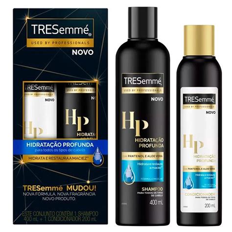 Kit Shampoo Tresemmé Hidratação Profunda 400ml Condicionador 200ml