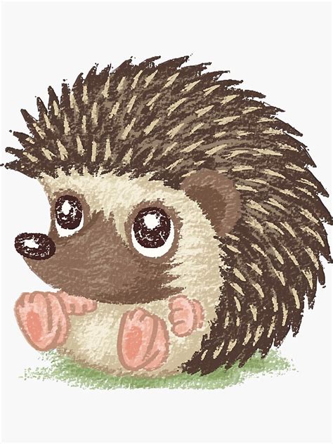Round Hedgehog Sticker By Thiengiang22 Redbubble
