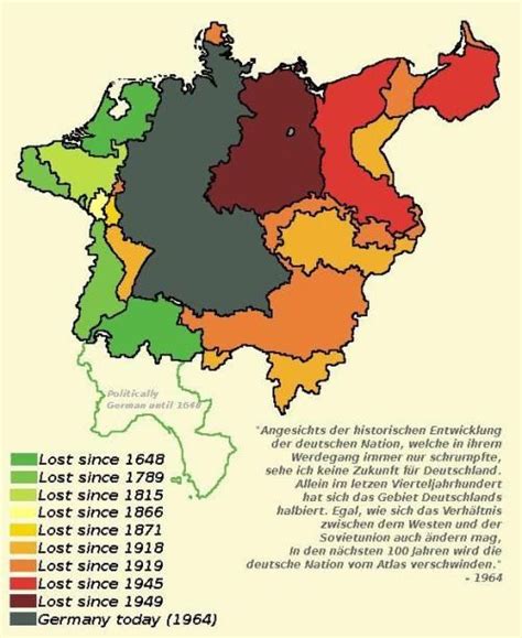 Map Depicting Changes In Germany S Boundaries Gambaran