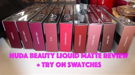 The muse liquid matte lipstick by huda beauty applies smoothly, which never cracks or crumbles. Huda Beauty Liquid Matte Swatches + Review - YouTube