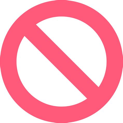 No Sign Png Transparent Images Png All