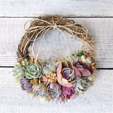 We Put Lots Of Succulents On Our Wreaths So With Very Little Care They