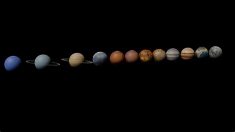 Photorealistic Solar System 3d Model Cgtrader