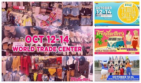 The time is from 10am to 9pm daily. Trendsetter's Bazaar and Travel Fair Sale 2018- Oct. 12 to 14