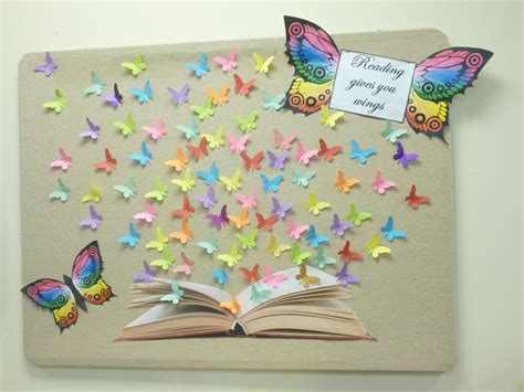 Pin By Dchuy Stark On My Library Displays And Media Butterfly Bulletin