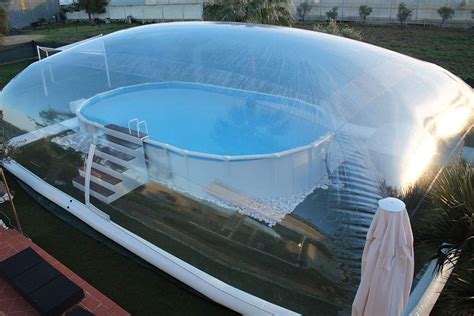 Inflatable Tpu Above Ground Swimming Pool Solar Dome Cover