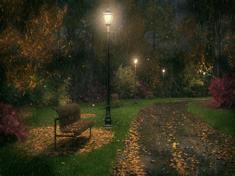 Autumn Night ~ Autumn Posters Picture
