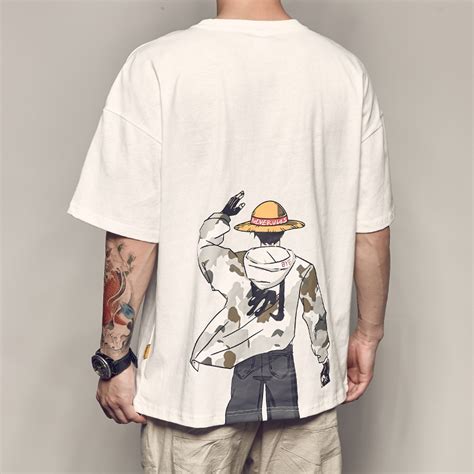 Oversized T Shirts Anime Basic Print T Shirt Short Sleeve Harajuku