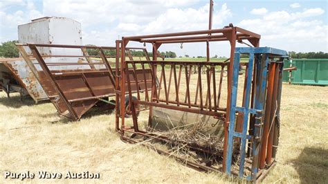 2 Cattle Chutes In Capron Ok Item Dg9837 Sold Purple Wave