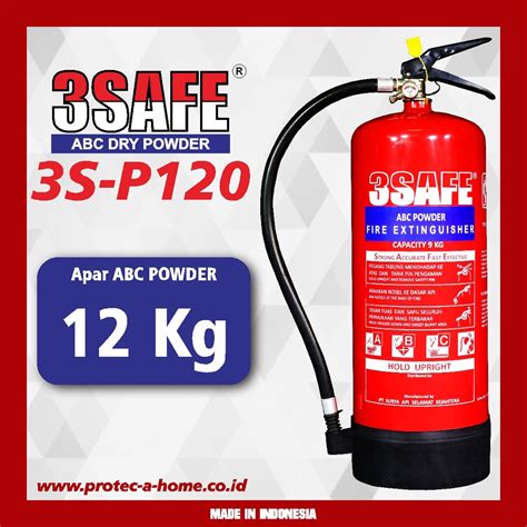 Jual 3SAFE Apar 12KG ABC Powder Fire Extinguisher ABC Powder Alat