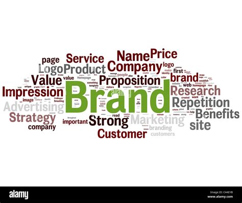 Brand Word Collage Stock Photo Alamy