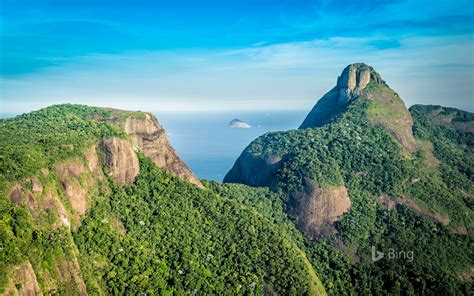 Routes on pedra da gávea. Aerial view of Rio de Janeiro's Pedra da Gávea Mountain ...