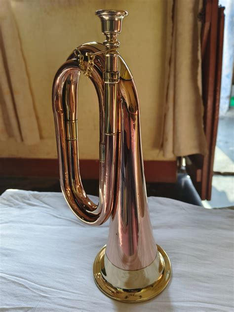 Musical Instrument Cavalry Horn School Solid Copper Brass Bugle Etsy