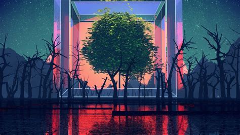Digital Art Trees Illustration 4k 42020 Wallpaper