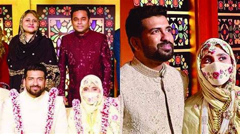 Ar Rahmans Daughter Khatija Rahman Gets Married The Asian Age Online