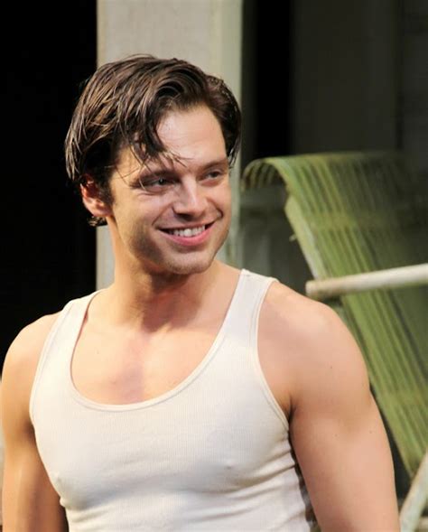 Hot Guys Actor Sebastian Stan Sexy Shirtless And Totally WET