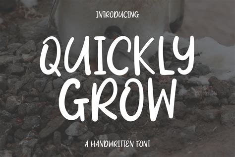 Quickly Grow Font By Wanida Toffy · Creative Fabrica