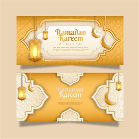 Premium Vector Ramadan Horizontal Banner