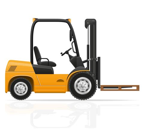 Forklift Truck Vector Illustration 489171 Vector Art At Vecteezy