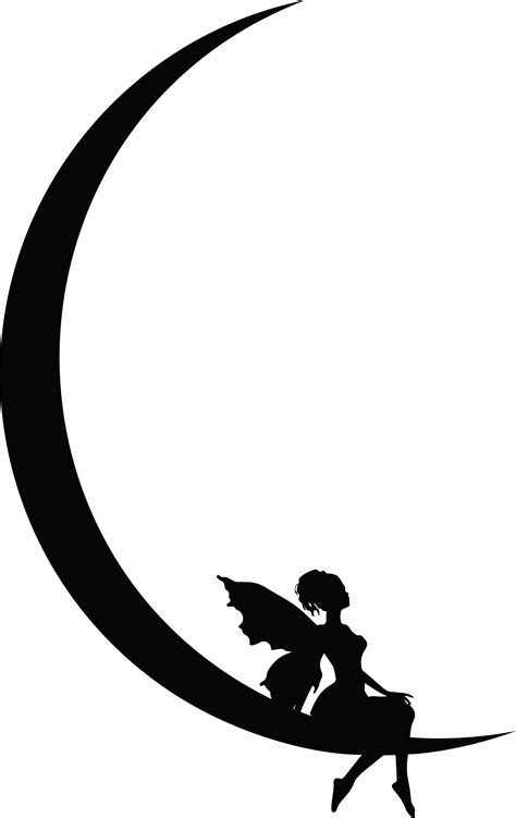 Moon Silhouette Clip Art Moon Png Download 40006343 Free