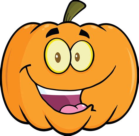 Funny Pumpkin Faces Cartoon