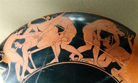 My Ancient World Attic Red Figure Kylix Dish Dated BC Louvre