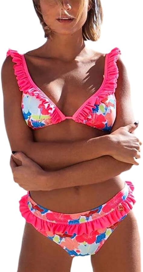 BOLAWOO 77 Damen Bikini Push Up 2 Teilig Elegant Sommer Beach Trägerlos