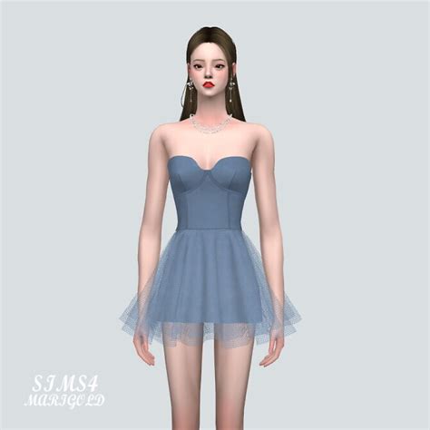 Ballet Mini Dress G At Marigold Sims 4 Updates