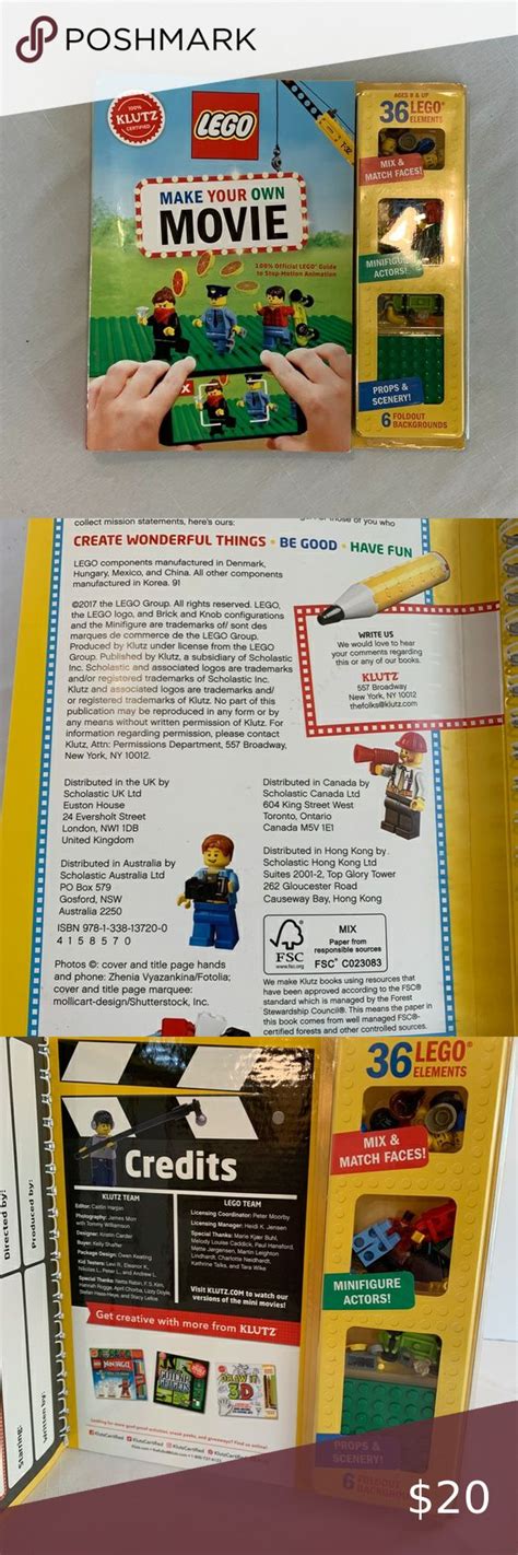 Klutz Lego Make Your Own Movie Kit Make Your Own Lego Mini Figures
