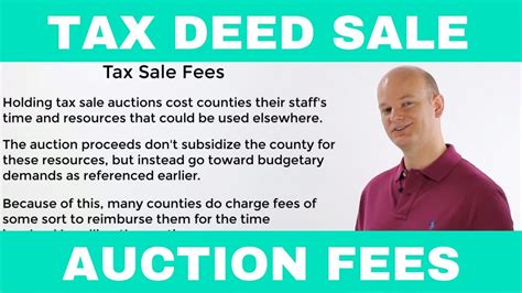 Tax Lien And Tax Deed Auction Fees Youtube