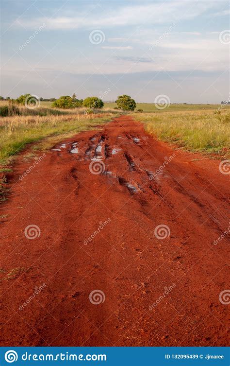 African Dirt Road South Africa Stock Image Image Of Ground Rainy