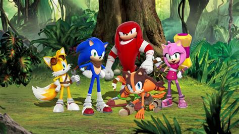 Image Sonic Tails Knuckles Amy And Stickspng Sonic