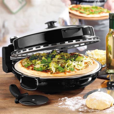 Italian Stone Baked Bella Pizza Maker Oven 1200w Brandalley