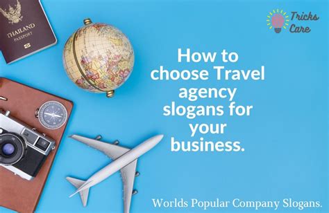 Catchy And Attractive Travel Agency Slogans Taglines