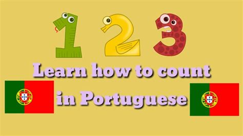 Learn How To Count From 1 10 In Portuguese Portugal Youtube