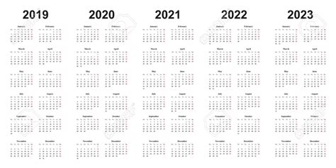 3 Year Calendars 2021 2022 2023 Free Printable Calendar Inside Three Images
