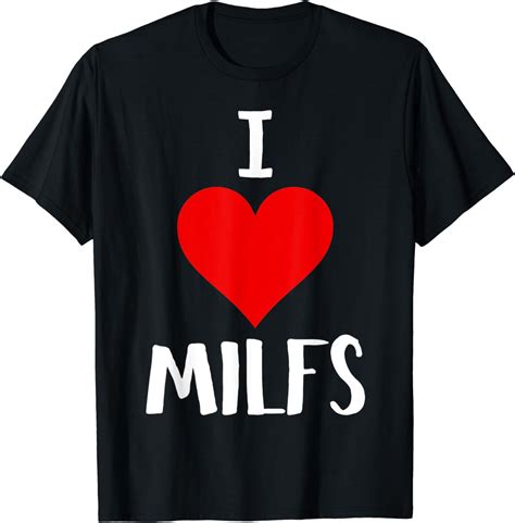 i love milfs milf hunter lover t t shirt clothing shoes and jewelry