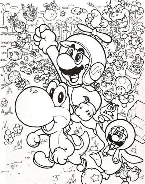 All Mario Characters Coloring Pages At Free