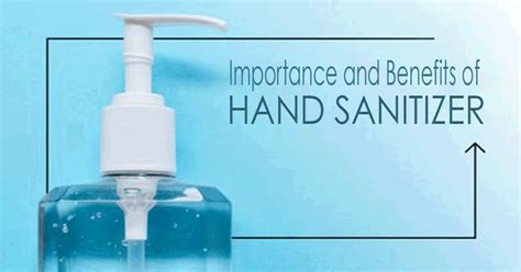 BENEFITS OF HAND SANITIZER Use Of Hand Sanitizer